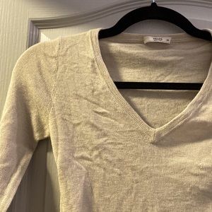 OffWhite Silk Cashmere Prada Sweater with 3/4 Length Sleeves